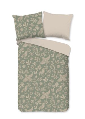 Good Morning dekbedovertrek Odette - Groen - 100 x 135 cm - 100% katoen