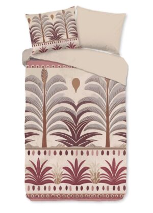 Good Morning dekbedovertrek Cabana - Bruin - 140 x 220 cm - 100% katoen