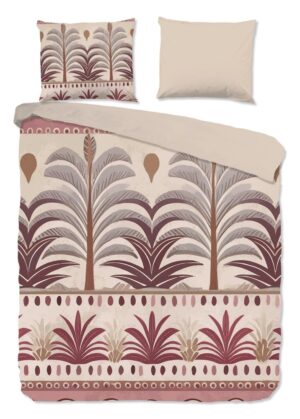 Good Morning dekbedovertrek Cabana - Bruin - 200 x 220 cm - 100% katoen