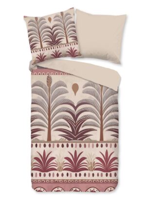 Good Morning dekbedovertrek Cabana - Bruin - 135 x 200 cm - 100% katoen