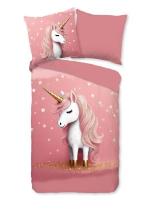 Pure dekbedovertrek Sparkles - Roze - 135 x 200 cm - 100% Polyester