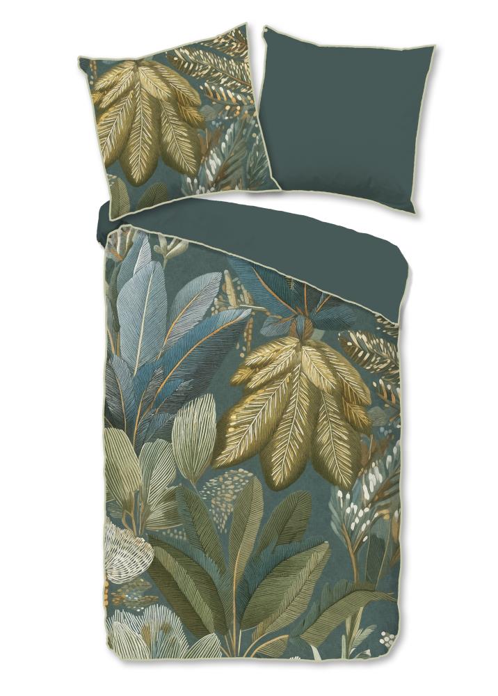 Descanso dekbedovertrek Piemonte - Blauw - 155 x 220 cm - 100% katoen