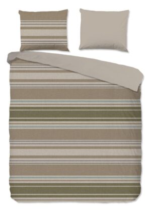 Good Morning dekbedovertrek Oxford - Bruin - 260 x 220 cm - 100% katoen