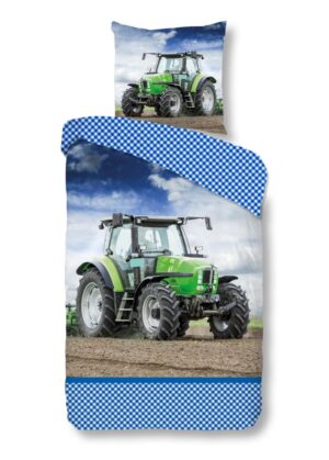 Good Morning dekbedovertrek strong - Groen - 135 x 200 cm - 100% katoen