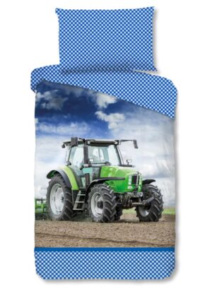 Good Morning dekbedovertrek strong - Groen - 140 x 200 cm - 100% katoen