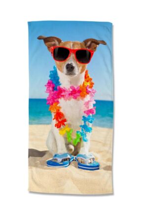 Good Morning strandlaken Buddy - Multicolor - 75 x 150 cm - 100% Polyester