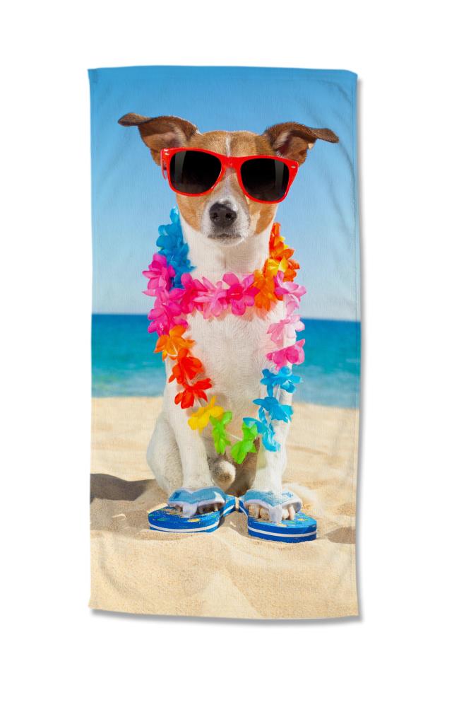 Good Morning strandlaken Buddy - Multicolor - 75 x 150 cm - 100% Polyester