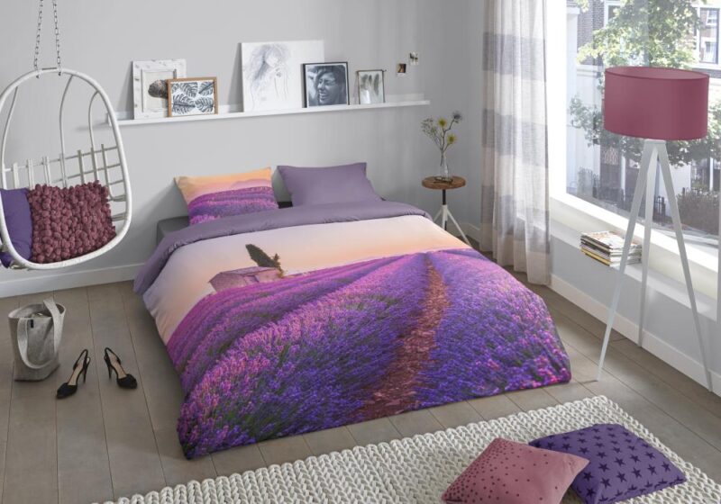 100% Polyester dekbedset Lavender van Pure in 140 x 220 cm