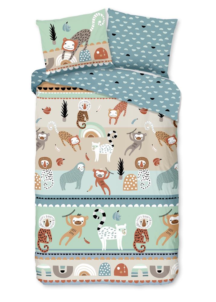 Play overtrek van Good Morning, 135 x 200 cm, kussensloop 80 x 80 cm