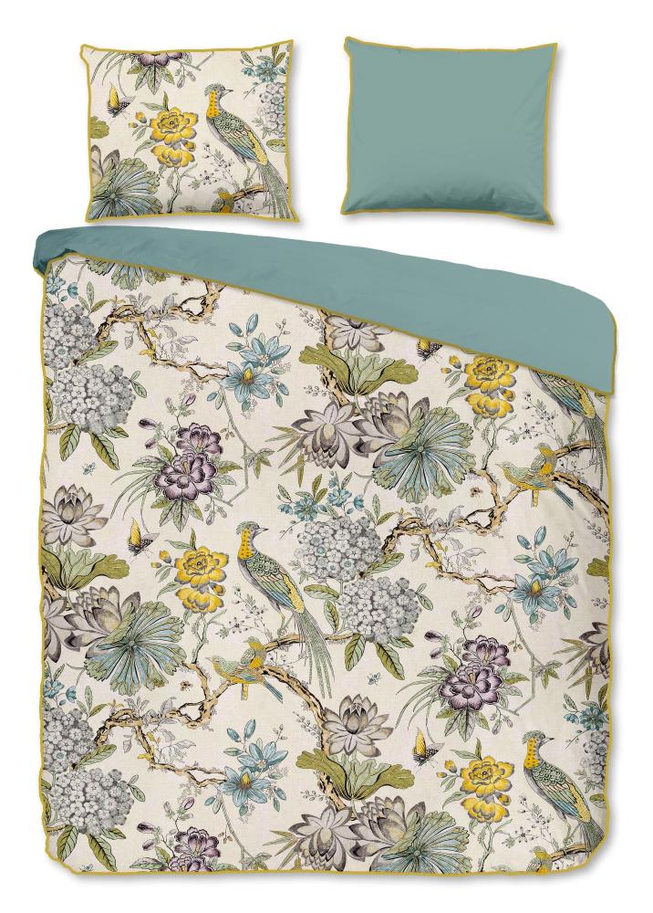 Descanso dekbedovertrek Wood - Multicolor - 240 x 200/220 cm - 100% organisch katoen