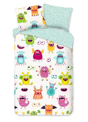 Good Morning dekbedovertrek Booh - Multicolor - 140 x 200/220 cm - 100% katoen