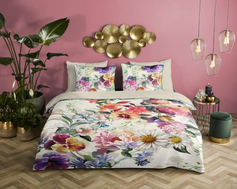 100% organisch katoen dekbedset Novara van Descanso in 140 x 220 cm - kussensloop 60 x 70 cm
