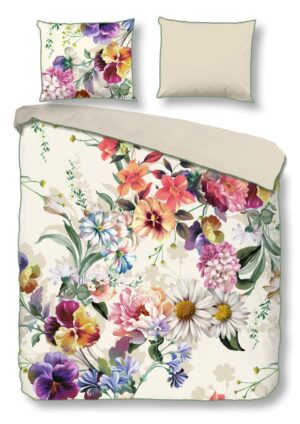 Descanso dekbedovertrek Novara - Off-Wit - 240 x 220 cm - 100% organisch katoen