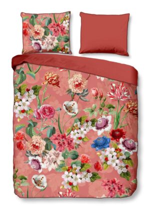 Descanso dekbedovertrek Amalia - Bruin - 200 x 220 cm - 100% organisch katoen