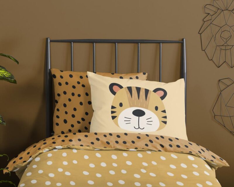 100% katoen dekbedset Tiger van Good Morning in 140 x 200 cm