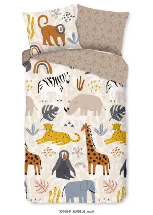 Good Morning dekbedovertrek Jungle - Multicolor - 140 x 200/220 cm - 100% katoen