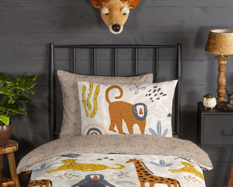 100% katoen dekbedset Jungle van Good Morning in 140 x 200/220 cm