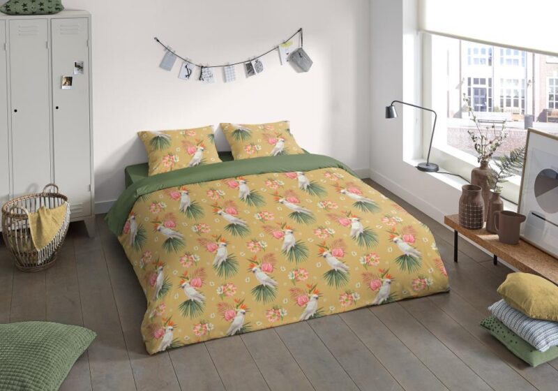 100% Polyester dekbedset Kakatoe van Pure in 135 x 200 cm