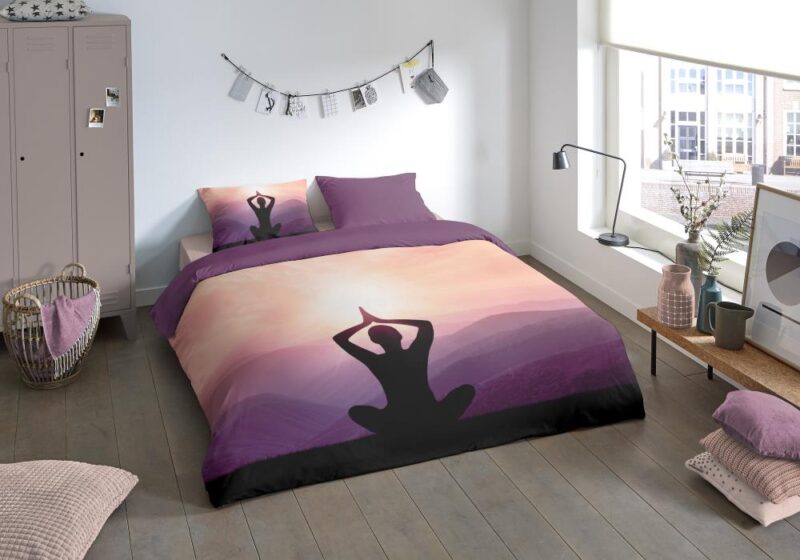 100% Polyester dekbedset Yoga van Pure in 140 x 220 cm