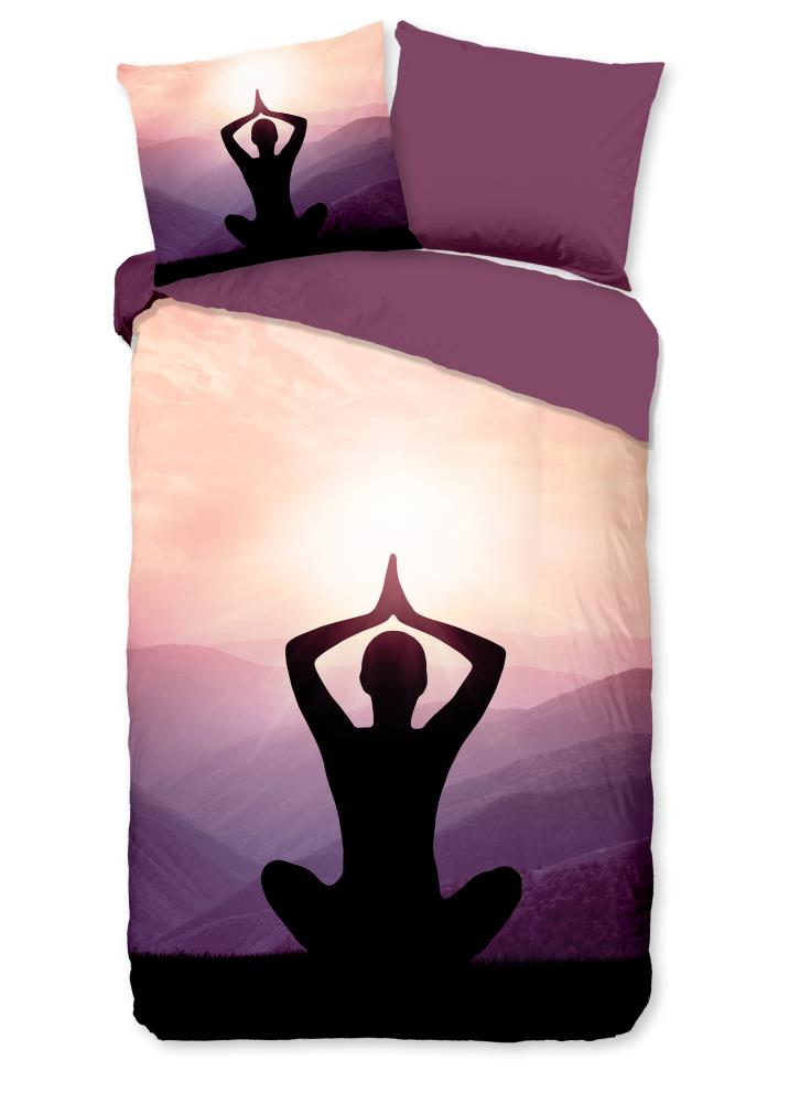 Yoga overtrek van Pure, 140 x 220 cm, kussensloop 60 x 70 cm