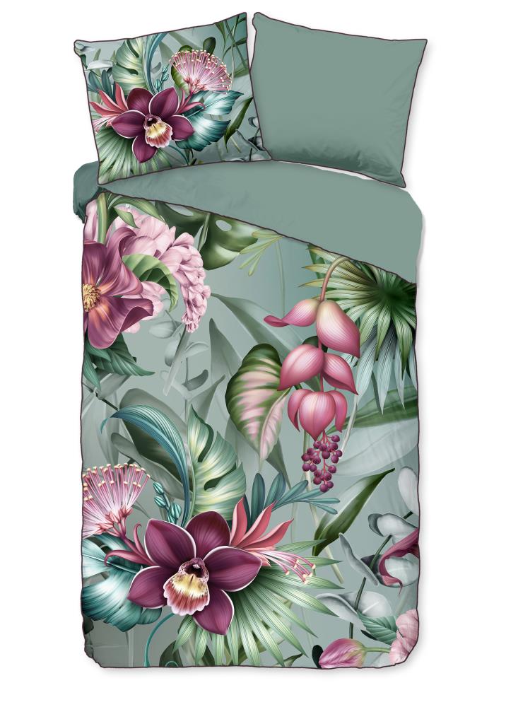 Descanso dekbedovertrek Allison - Multicolor - 140 x 220 cm - 100% organisch katoen