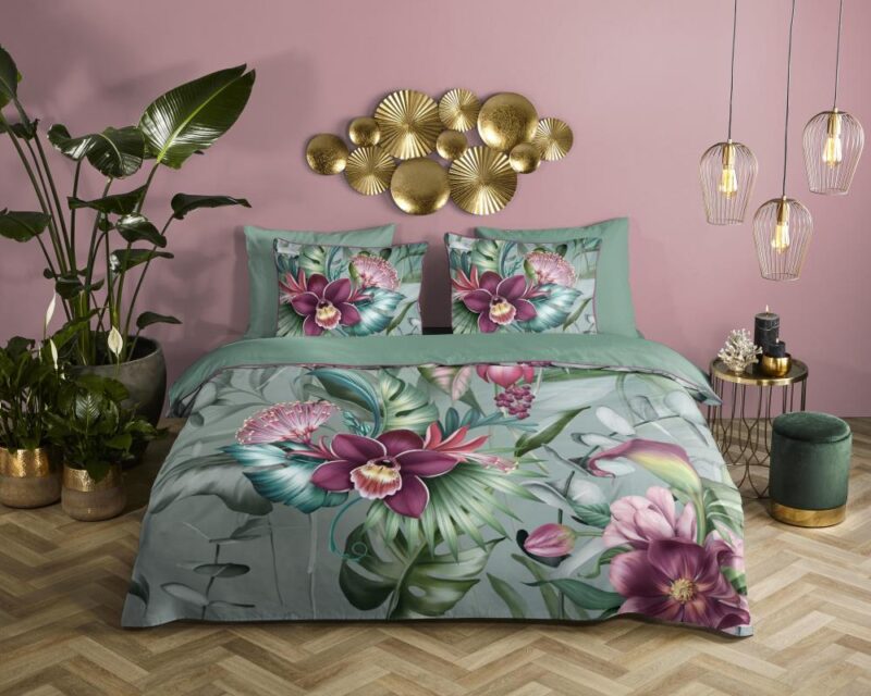 100% organisch katoen dekbedset Allison van Descanso in 140 x 220 cm