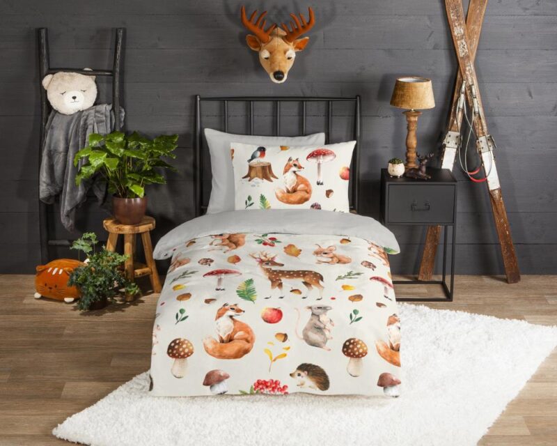100% katoen dekbedset Autumn van Good Morning in 140 x 200 cm