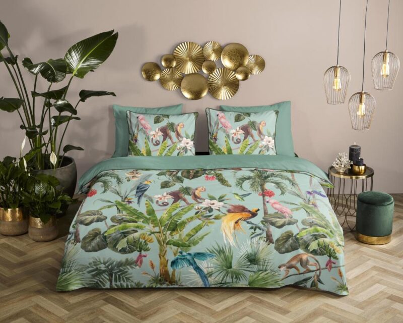 100% organisch katoen dekbedset Igandi van Descanso in 140 x 220 cm
