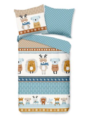 Good Morning dekbedovertrek Woodland - Multicolor - 135 x 200 cm - 100% katoen