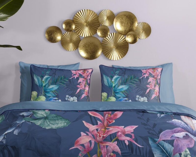 Beddengoed Mae 140 x 220 cm van Descanso, Blauw