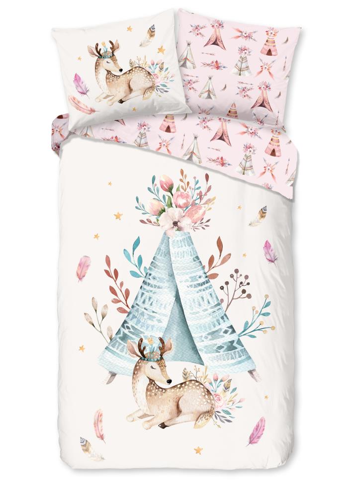 Boho overtrek van Good Morning, 100 x 135 cm, kussensloop 40 x 60 cm