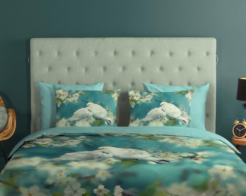 Beddengoed Loving 155 x 220 cm van Good Morning, Blauw