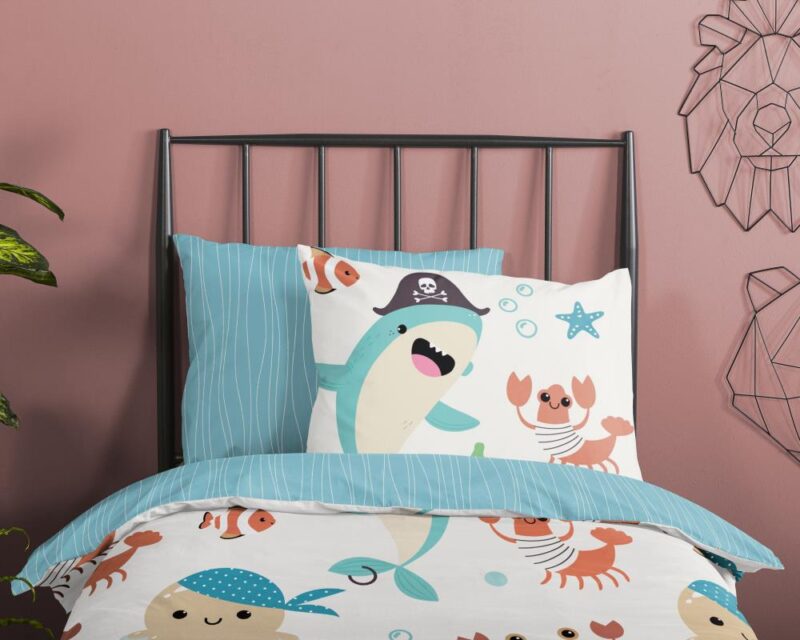 Beddengoed Seaworld 135 x 200 cm van Good Morning, Multicolor