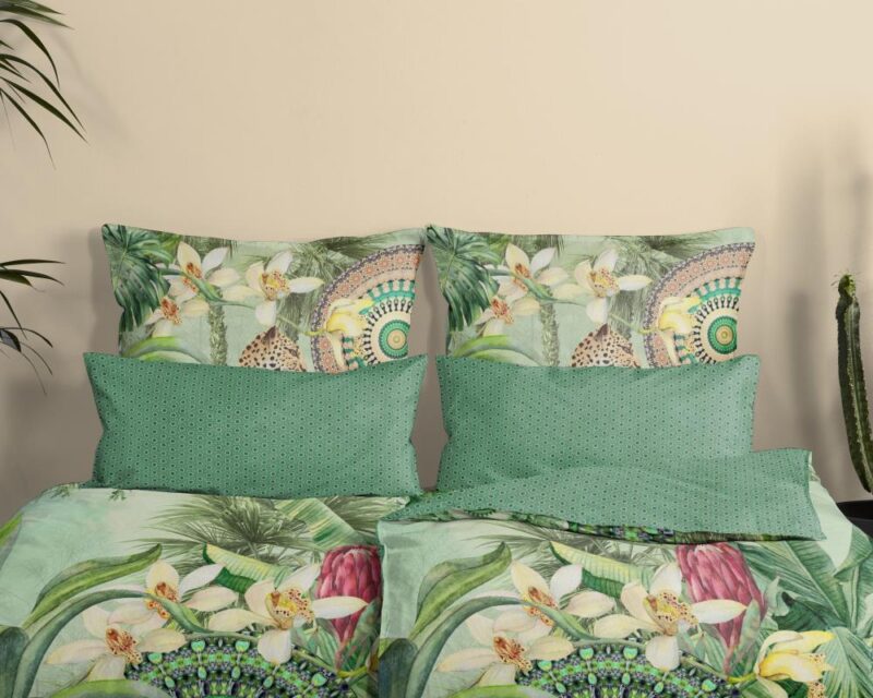 Beddengoed Abhita 155 x 220 cm van HIP, Groen