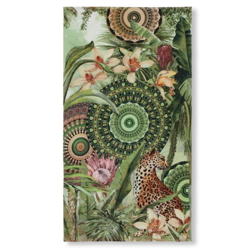 HIP strandlaken Abhita - Groen - 100 x 180 cm - 100% katoen