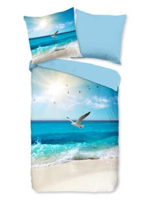 Good Morning dekbedovertrek Sealife - Multicolor - 200 x 200 cm - 100% katoen