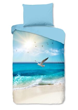 Good Morning dekbedovertrek Sealife - Multicolor - 140 x 200 cm - 100% katoen