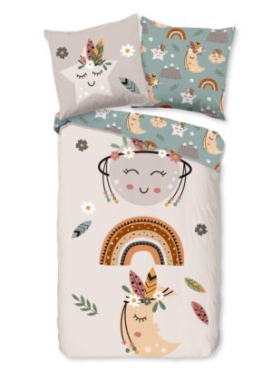 Pure dekbedovertrek Momo - Bruin - 135 x 200 cm - 100% Polyester