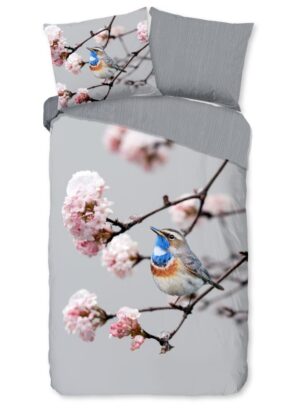 Pure dekbedovertrek Yule - Grijs - 140 x 220 cm - 100% Polyester
