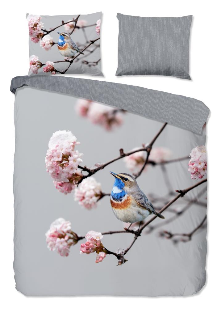 Pure dekbedovertrek Yule - Grijs - 200 x 220 cm - 100% Polyester