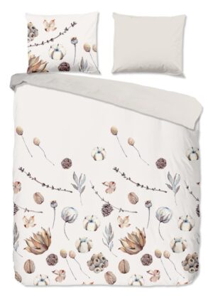 Good Morning dekbedovertrek Mirre - Bruin - 240 x 220 cm - 100% katoen