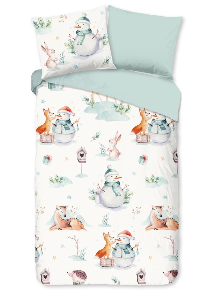 Magicwinter overtrek van Good Morning, 140 x 220 cm, kussensloop 60 x 70 cm