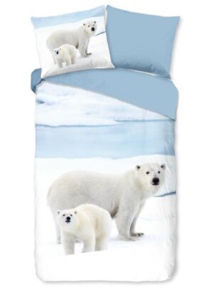 Good Morning dekbedovertrek Care - Blauw - 140 x 220 cm - 100% katoen