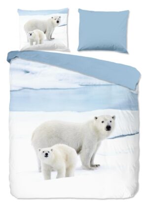 Good Morning dekbedovertrek Care - Blauw - 200 x 220 cm - 100% katoen
