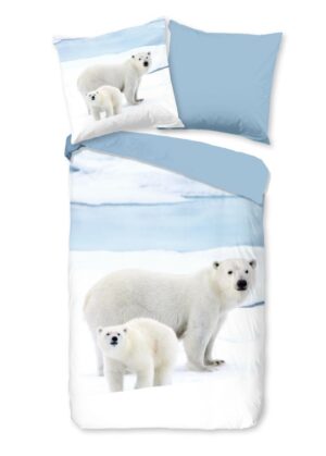 Good Morning dekbedovertrek Care - Blauw - 135 x 200 cm - 100% katoen