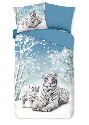 Good Morning dekbedovertrek Safe - Blauw - 140 x 200/220 cm - 100% katoen