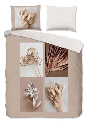 Good Morning dekbedovertrek Kami - Bruin - 200 x 220 cm - 100% katoen
