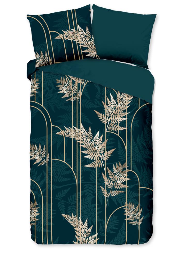 Pure dekbedovertrek Malak - Groen - 140 x 220 cm - 100% Polyester