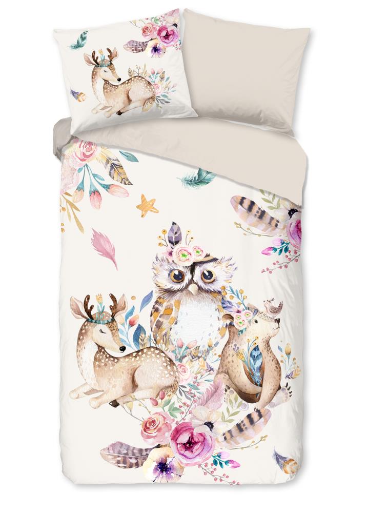 Meandra overtrek van Pure, 140 x 220 cm, kussensloop 60 x 70 cm