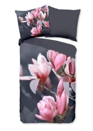 Pure dekbedovertrek Macy - Grijs - 135 x 200 cm - 100% Polyester